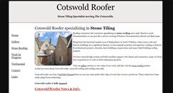 Desktop Screenshot of cotswoldroofer.com