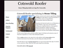 Tablet Screenshot of cotswoldroofer.com